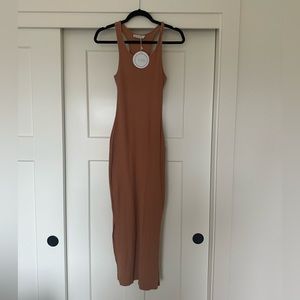 Ribbed Dress - NWT Camel Color